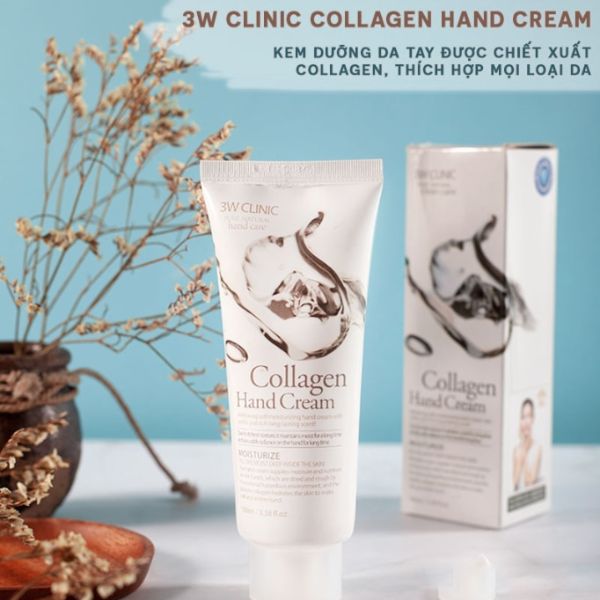 Kem Dưỡng Tay 3W Clinic 100ml - Collagen