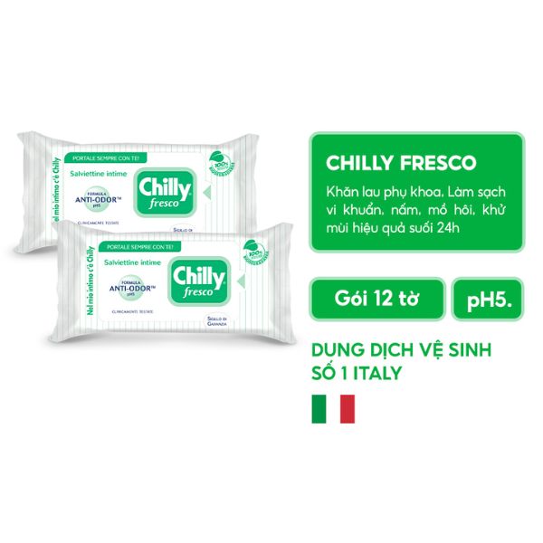 Khăn Lau Vệ Sinh Chilly Fresco Se Se Lạnh