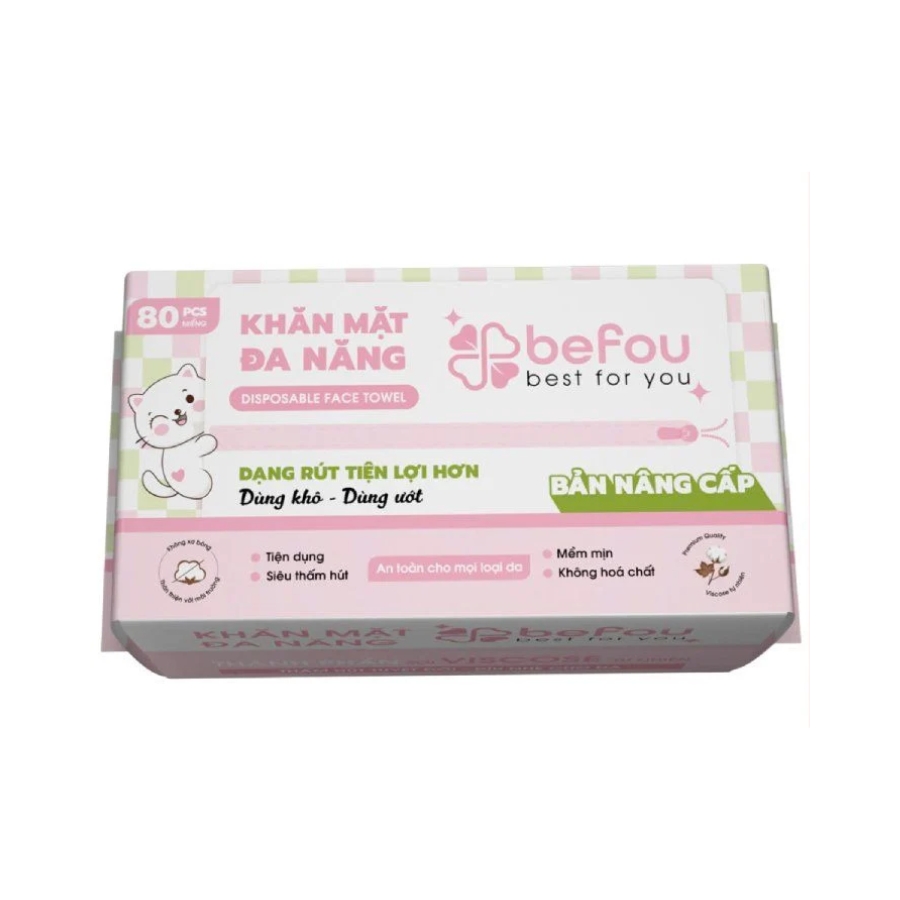 Khăn Mặt Khô Befou Đa Năng - Dạng Rút