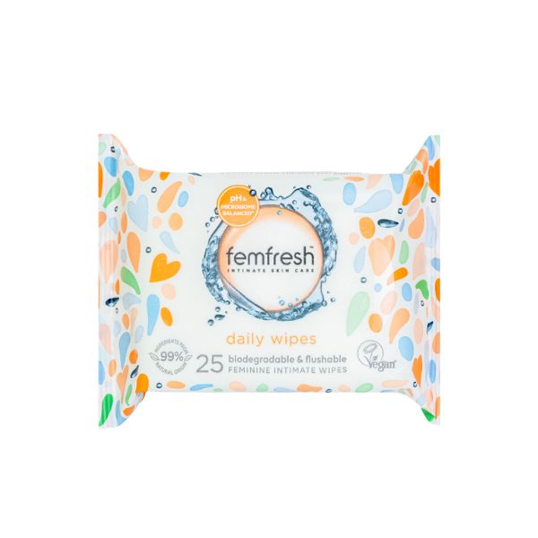 Khăn Ướt Vệ Sinh Vùng Kín Hằng Ngày Cao Cấp Femfresh 25 Tờ