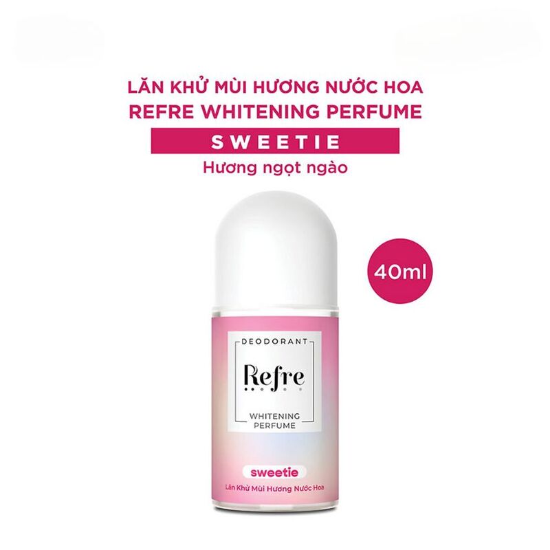 Lăn Khử Mùi Refre Whitening Perfume Hương Ngọt Ngào 40ml