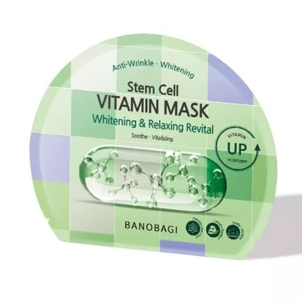 Mặt Nạ Banobagi Stem Cell Vitamin Mask - Whitening & Relaxing Revital
