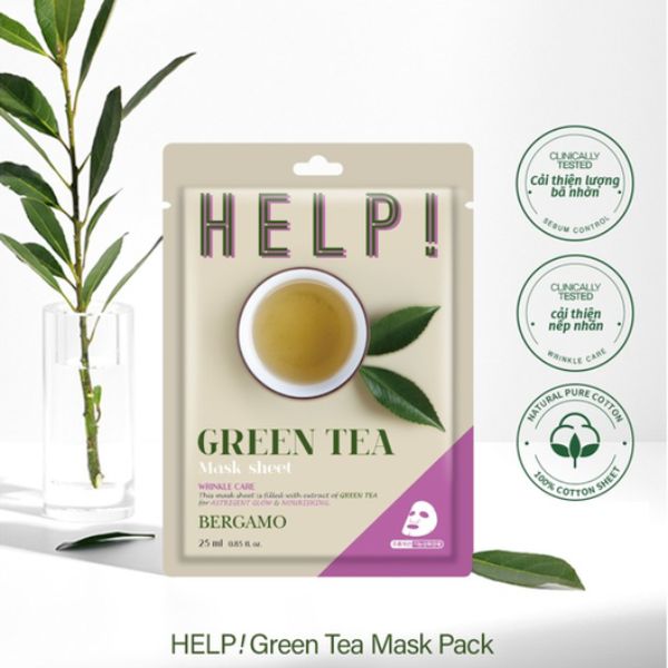 Mặt Nạ Bergamo Help - Trà Xanh