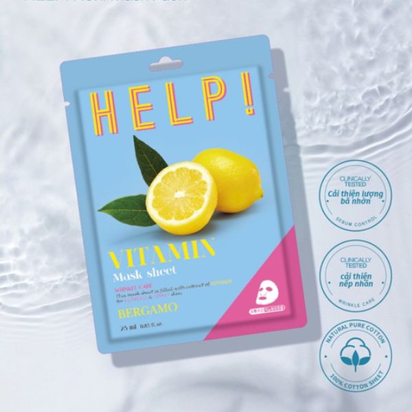 Mặt Nạ Bergamo Help Vitamin - Chanh