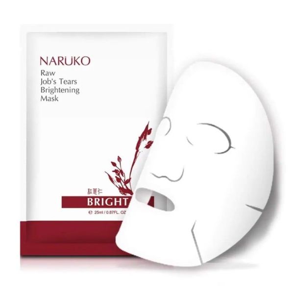 Mặt Nạ Naruko Ý Dĩ Nhân Đỏ Dưỡng Sáng Da Raw Job’s Tears Brightening Mask 25ml