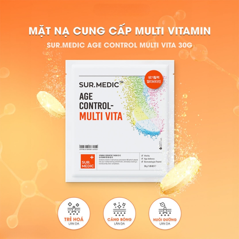 Công dụng của mặt nạ Sur.Medic + Age Control Multi Vita 30g