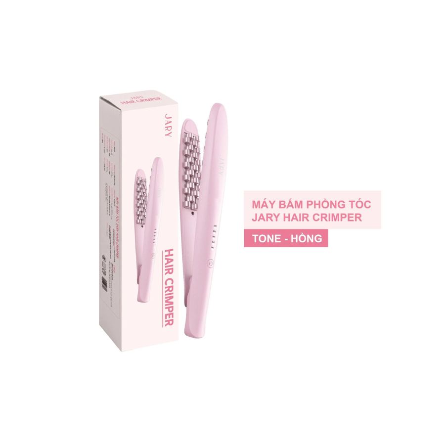 Máy Làm Tóc Jary Hair Crimper Bấm Phồng Chân Tóc - Màu Hồng