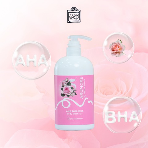 Mô tả Sữa Tắm Arumore AHA BHA PHA Body Wash 500ml - Rose