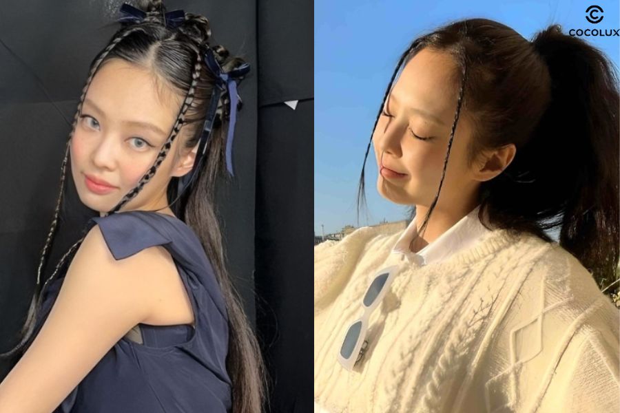 Tóc mái tết kiểu con sâu là lựa chọn độc đáo cho những nàng yêu phong cách Kpop cá tính