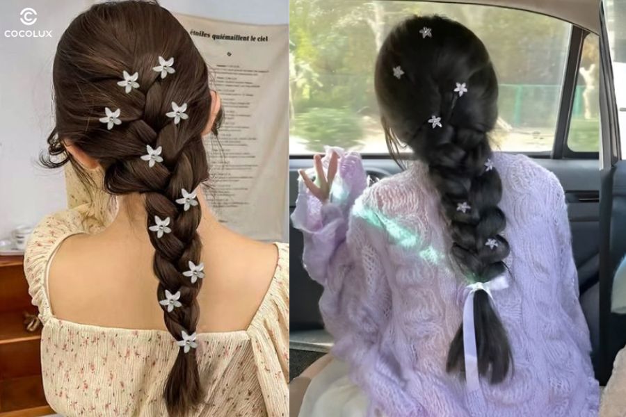 Tóc tết đuôi tôm là lựa chọn lý tưởng cho nàng thích sự nhẹ nhàng, gọn gàng