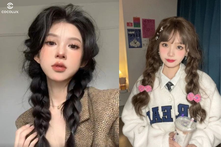 Kiểu tết tóc hai bên giúp bạn trở nên trẻ trung và ngọt ngào trong mọi hoàn cảnh