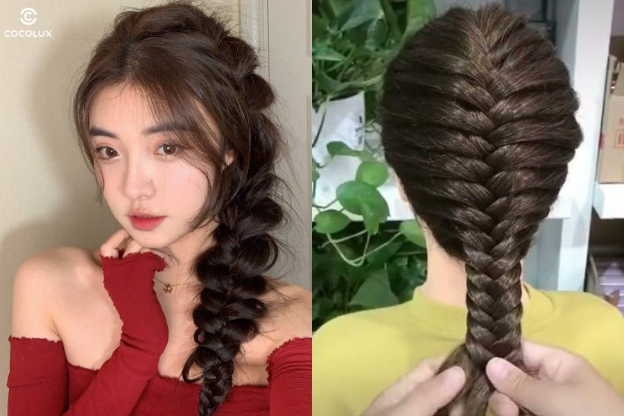 Kiểu tóc xương cá giúp mái tóc dài thêm phần duyên dáng và cuốn hút