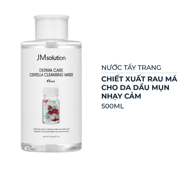 Nước Tẩy Trang JMsolution Rau Má Derma Care Centella 500ml
