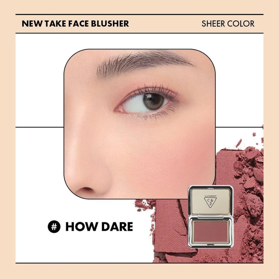 Mô tả Phấn Má 3CE New Take Face Blusher #How Dare