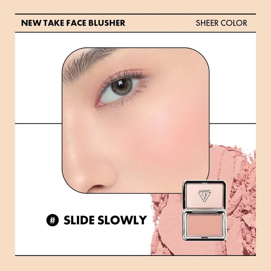 Mô tả Phấn Má 3CE New Take Face Blusher #Slide Slowly
