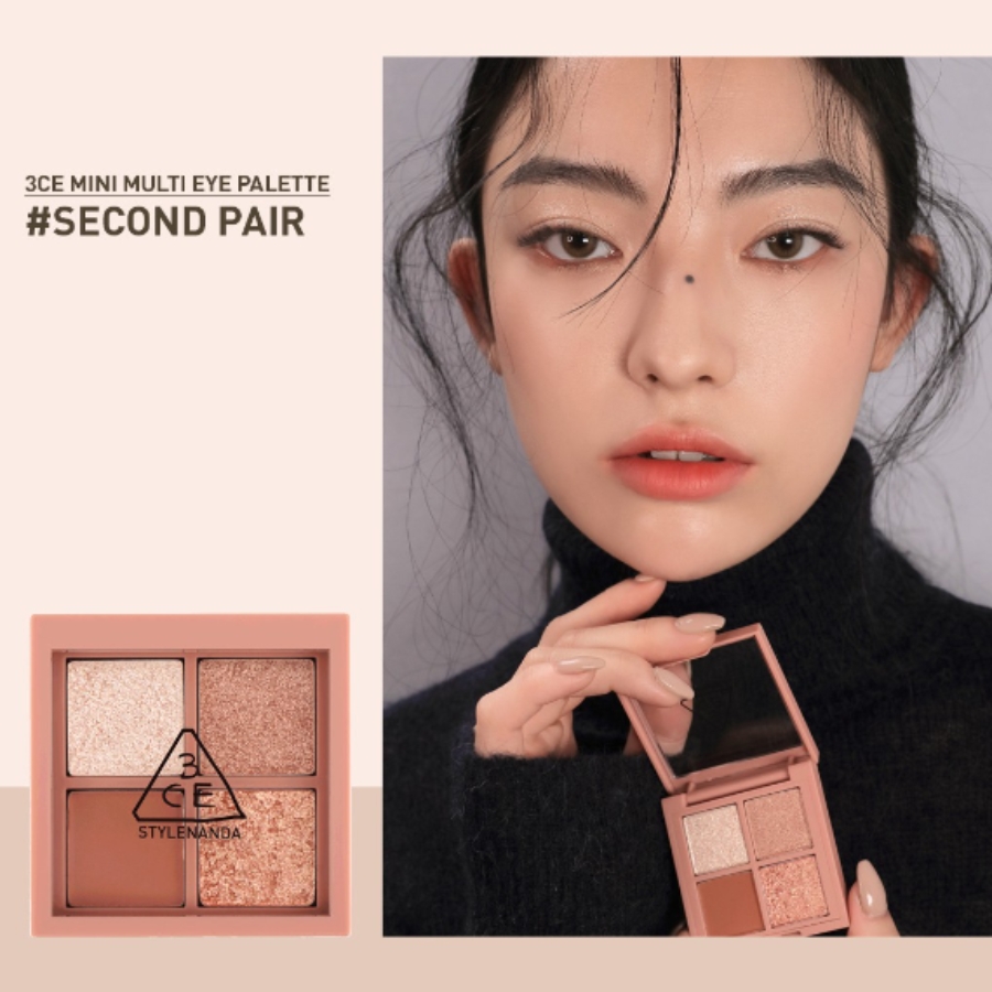 Mô tả Phấn Mắt 3CE Mini Multi Eye Color Palette 4 Ô 3.2g #Second Pair