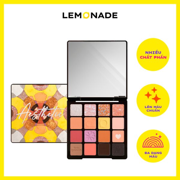 Phấn Mắt Lemonade Aesthetic Eyeshadow Palette 16 ô 20.8g Version 2