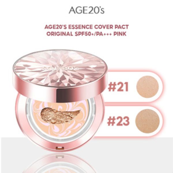 Phấn nền lạnh AGE 20's Essence Cover Pact Diamond