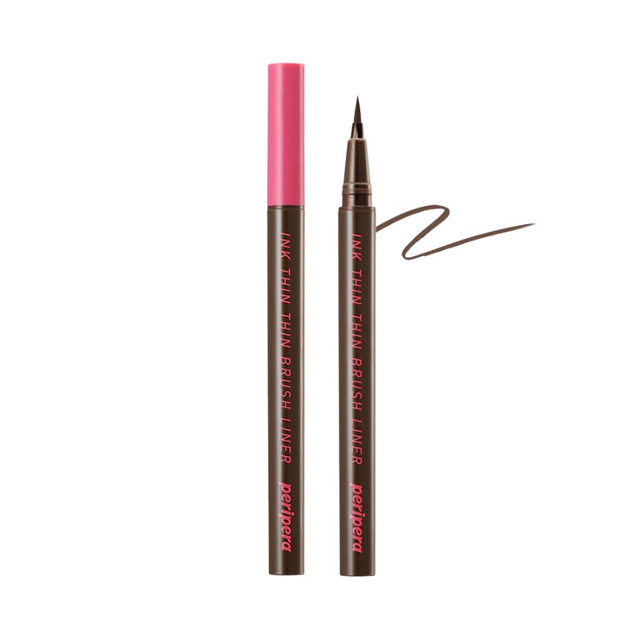 Dạ Kẻ Mắt Peripera Ink Thin Thin Brush Liner - 02 Brown Film