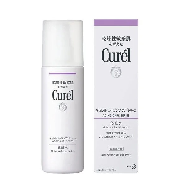 Lotion Curél Aging Care Series Moisture Facial Lotion Dưỡng Ẩm Chuyên Sâu Cho Da Lão Hóa 140ml