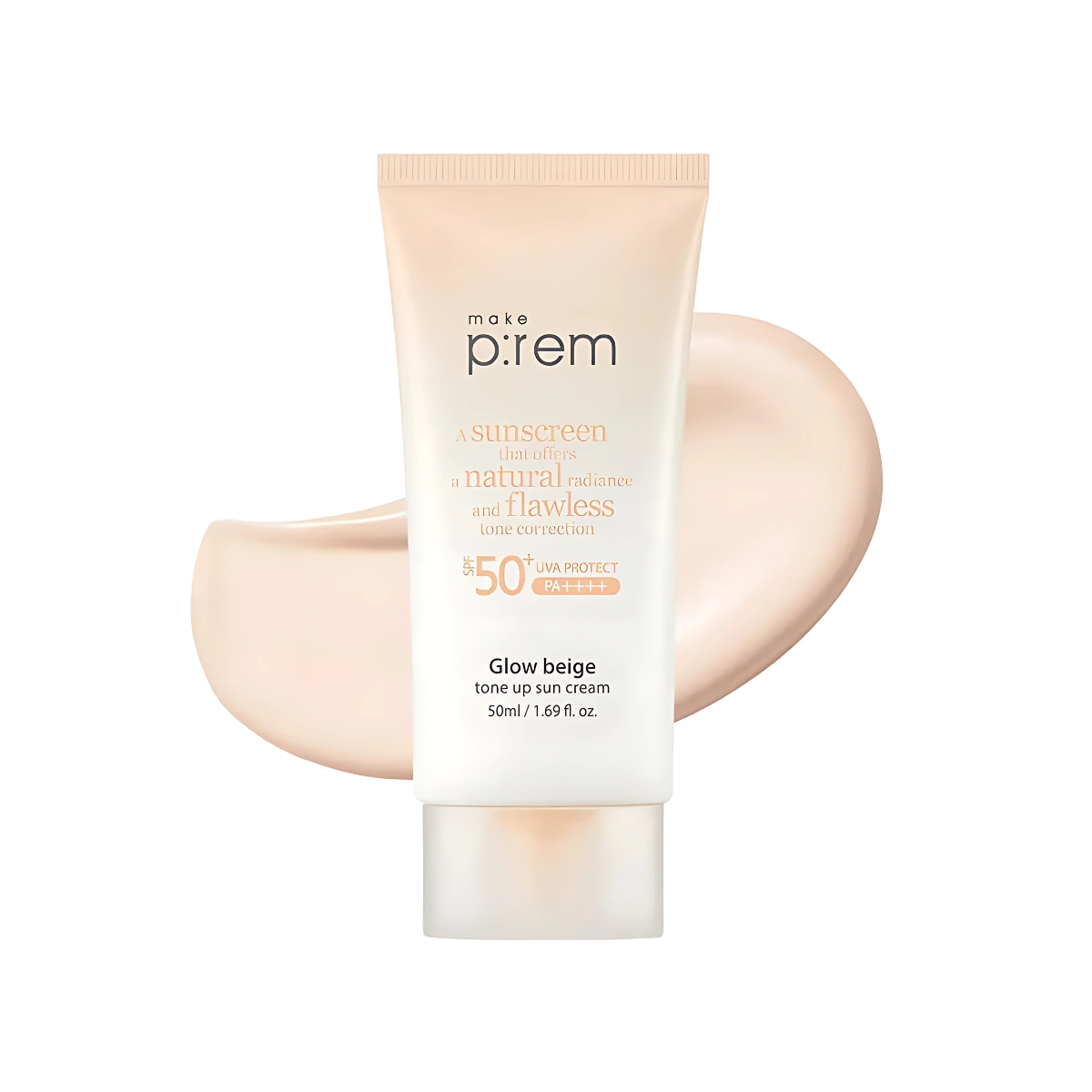Kem Chống Nắng Make P:rem Nâng Tone Glow Beige 50ml