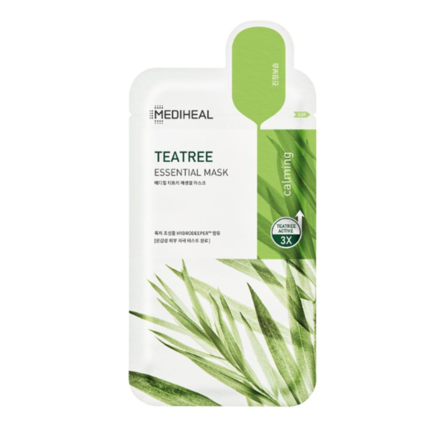 Mặt Nạ Mediheal Teatree Essential Mask Calming Làm Dịu Da, Kháng Khuẩn 24ml