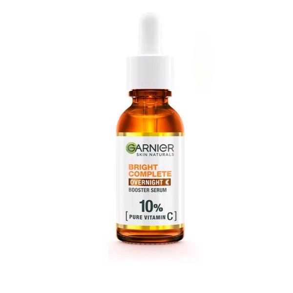 Serum Garnier 10% Vitamin C Bright Complete Overnight Tăng Cường Sáng Da Mờ Thâm Ban Đêm 30ml