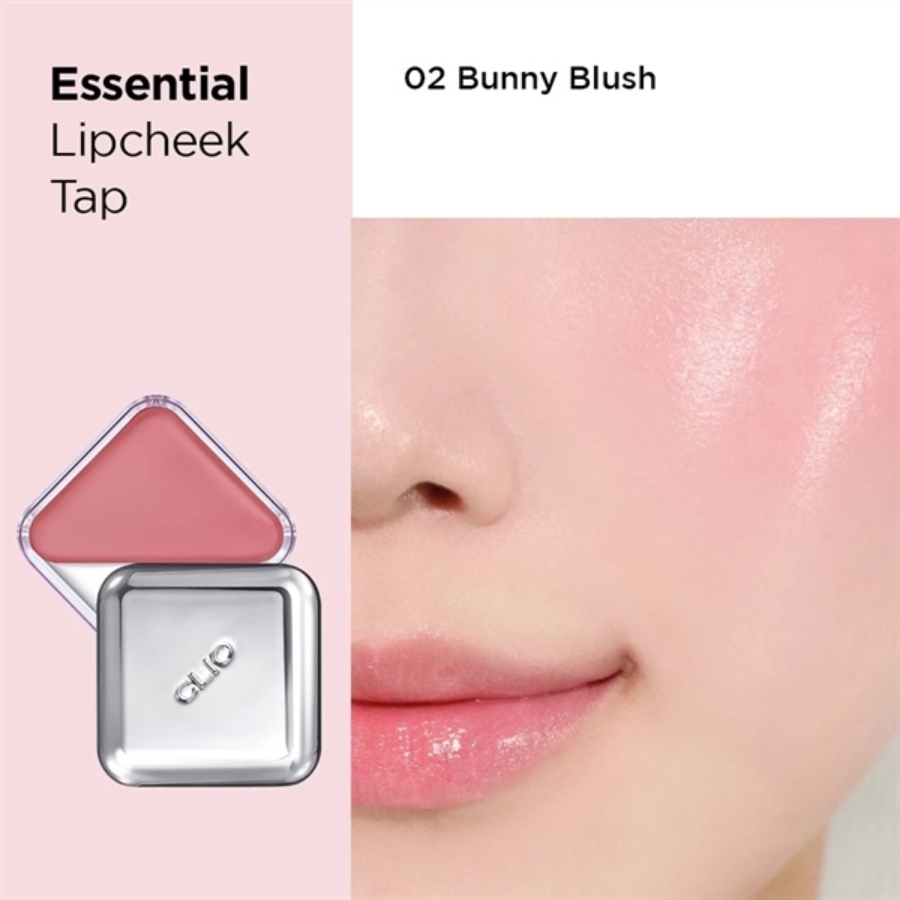 Mô tả Son Bóng Má Hồng Clio Essential Lipcheek 2in1 - 02 Bunny Blush