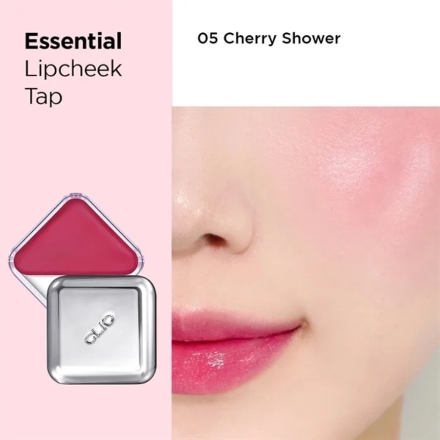 Mô tả Son Bóng Má Hồng Clio Essential Lipcheek 2in1 - 05 Sữa Tắm Cherry