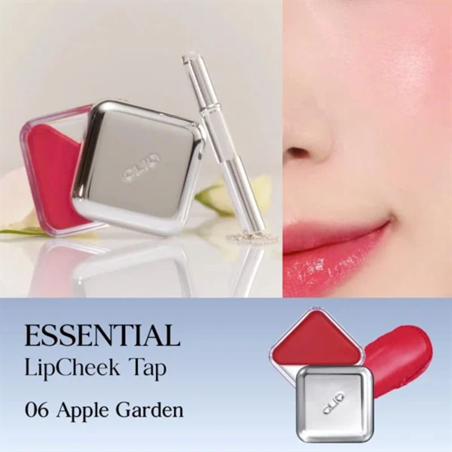 Mô tả Son Bóng Má Hồng Clio Essential Lipcheek 2in1 - 06 Apple Garden