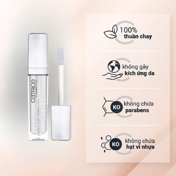 Son Dưỡng Catrice Volumizing Lip Booster 070 có bảng thành phần lành tính