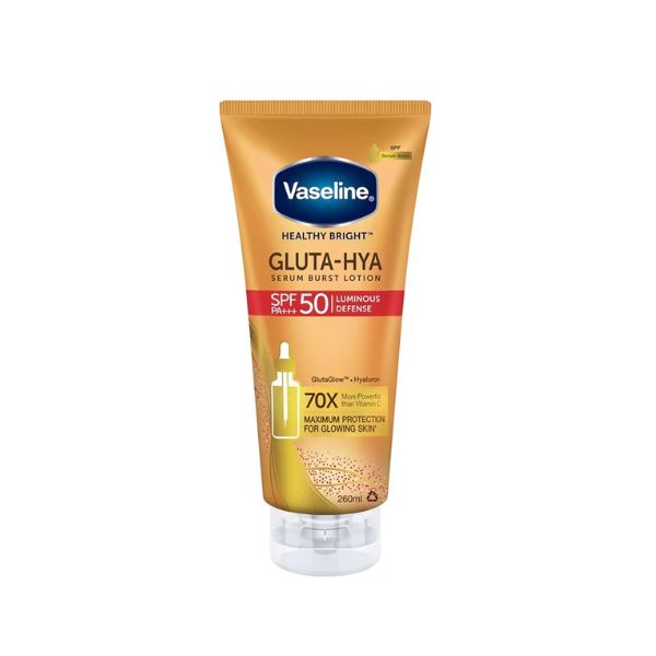 Sữa Dưỡng Thể Vaseline Gluta-Hya Serum Burst Sunscreen SPF50 PA+++ 260ml