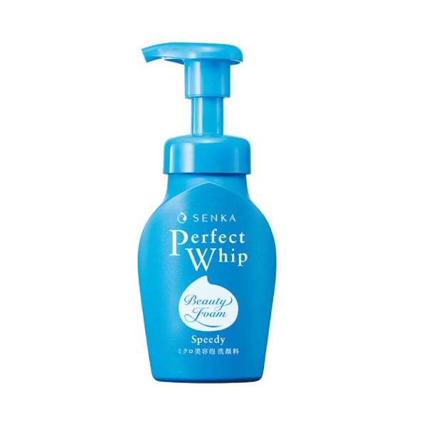Bọt Rửa Mặt Senka Perfect Whip Beauty Foam Speedy Sạch Sâu Ẩm Mịn 150ml