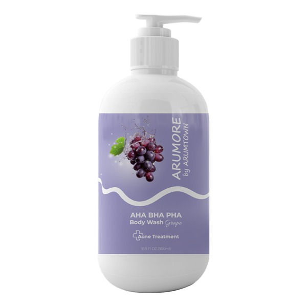 Sữa Tắm Arumore AHA BHA PHA Body Wash 500ml Grape