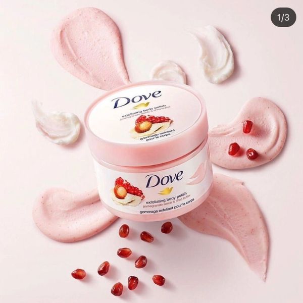 Tẩy Tế Bào Chết Body Dove Exfoliating Body Polish Lựu Và Bơ Hạt Mỡ