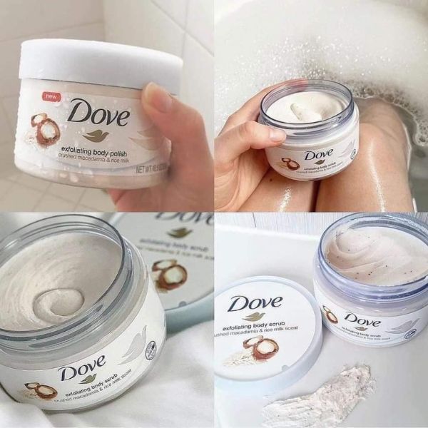 Tẩy Tế Bào Chết Body Dove Exfoliating Body Polish Macadamia & Rice Milk