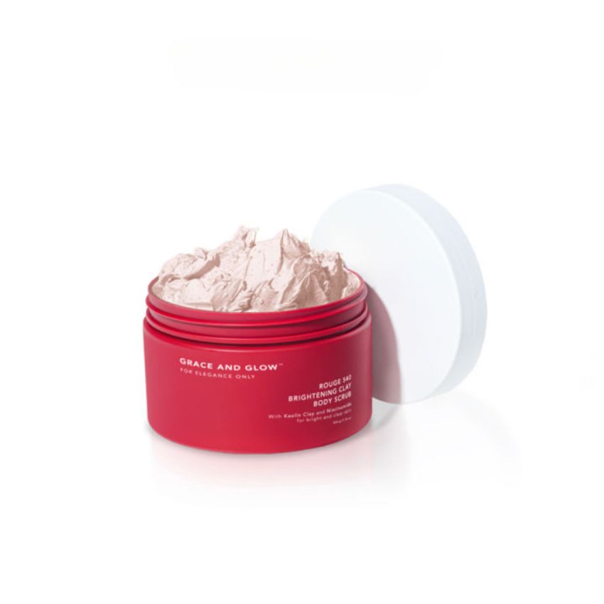 Tẩy Tế Bào Chết Body Grace And Glow Rouge 540 Brightening Clay Body Scrub 220g