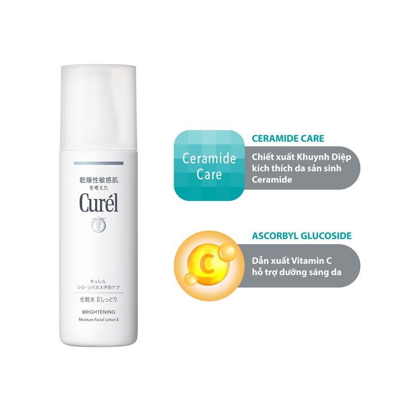 Thành phần của Lotion Dưỡng Ẩm Curel Whitening Moisture Care Whitening Moisture Lotion II