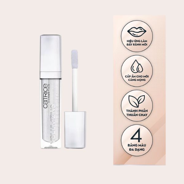 Ưu điểm nổi bật của Son Dưỡng Catrice Volumizing Lip Booster 070 Căng Bóng, Không Màu