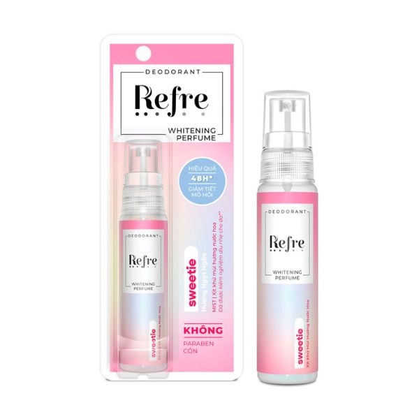 Xịt Khử Mùi Refre Whitening Perfume Hương Ngọt Ngào 30ml