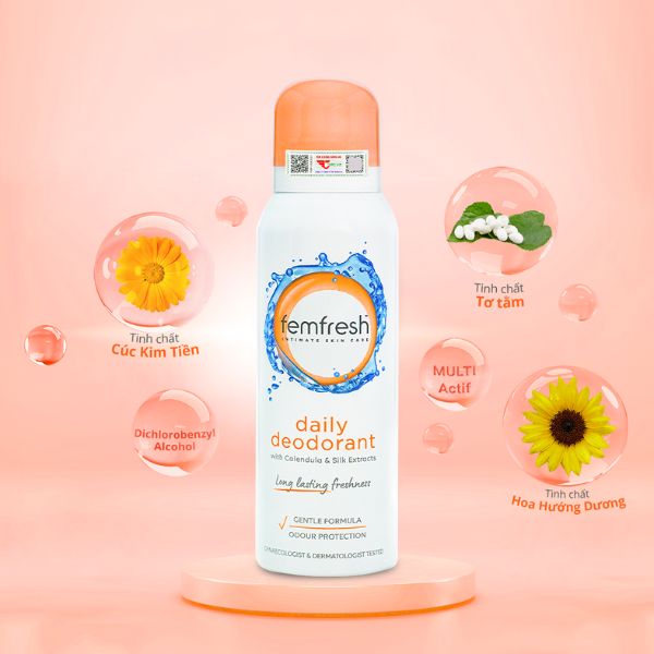 thành phần của Xịt khử mùi vùng kín Femfresh
