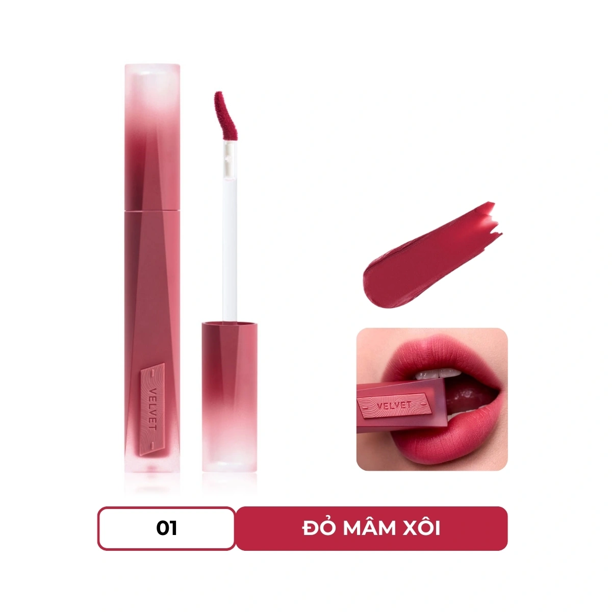 Son Kem 3CE Velvet Lip Tint Plush #01 Speak Up